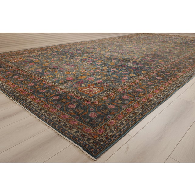 Traditional Late 19th Century Indian Agra Rug, 09'09 X 19'08 For Sale - Image 3 of 11
