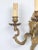 French French Wall Sconces in Rococo or Louis XV Style in Solid Brass With Old Gilding For Sale - Image 3 of 11