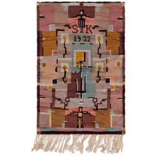 Swedish Rya Rug by Laila Karttunen Doris Leslie Blau Collection For Sale