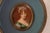 Three exquisite miniature gouache paintings brass and silk frames three Napoleonic figures Hortense de Beauarnais Napoleon...