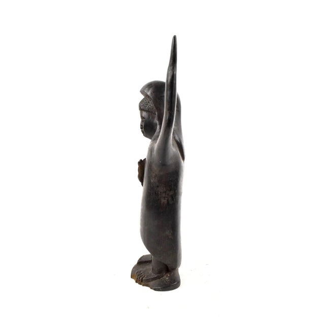 African Early 20th Century Makonde Standing Wood Figure Tanzania For Sale - Image 3 of 8