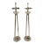 Currey & Co. Modern Acrylic and Polished Nickel Table Lamps Pair Prototype For Sale