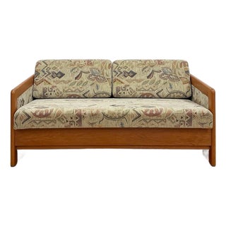 Vintage Sleeper Sofa Hestbæk Style Danish MCM Teak Convertible Daybed Pullout Couch For Sale