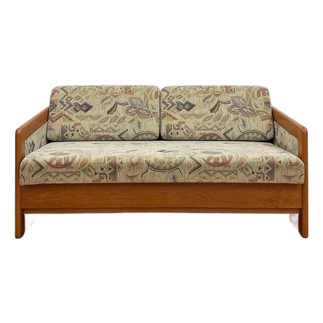 Vintage Sleeper Sofa Hestbæk Style Danish MCM Teak Convertible Daybed Pullout Couch For Sale