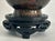 Vintage Cloisonné Vase Earth Tones With Carved Wooden Base For Sale - Image 4 of 16