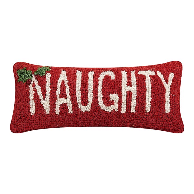 Naughty Hook Pillow 12" x 5" For Sale