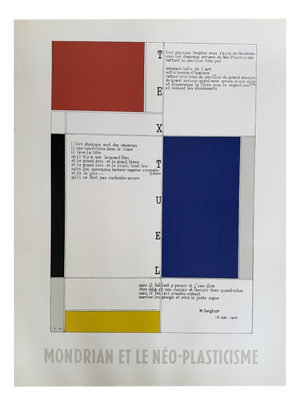 Piet Mondrian, Neoplasticism, 1984, Print