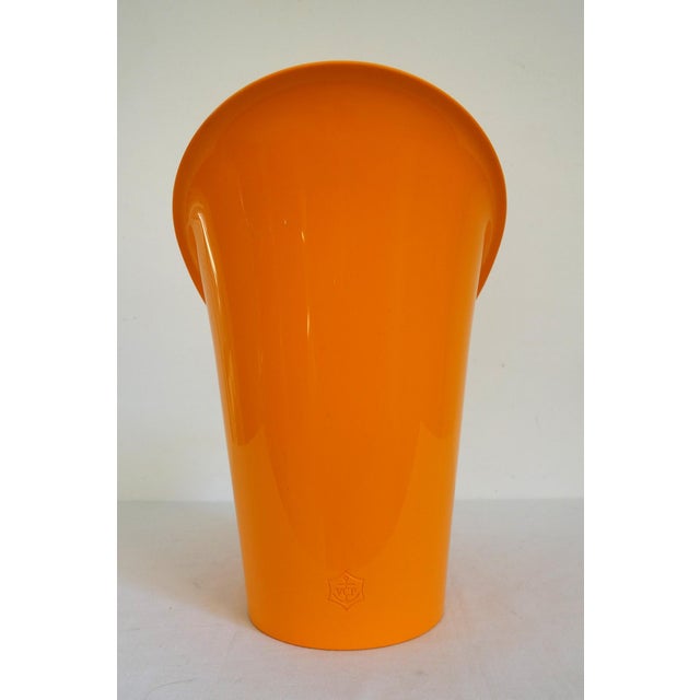 Large Vintage Orange Veuve Clicquot Champagne Bucket For Sale - Image 5 of 9