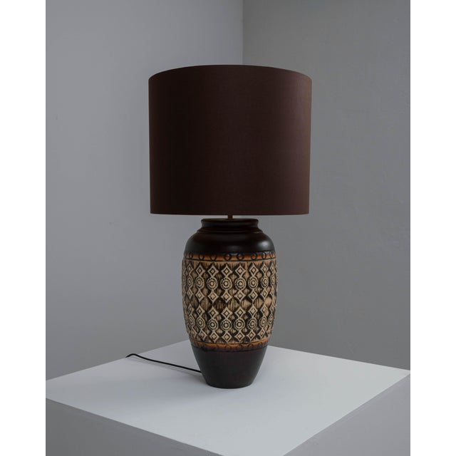 Ceramic 20th Century German Ceramic Table Lamp For Sale - Image 7 of 18