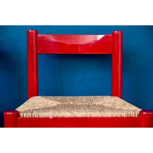 1970s Italian Chairs in Wood and Straw, 1970s, Set of 2 For Sale - Image 5 of 14