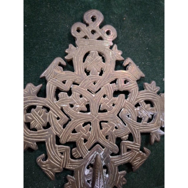 19th Century Silver-Plated Coptic Priests Cross, Ethiopia For Sale - Image 6 of 10