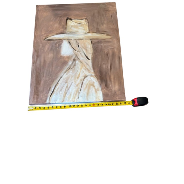 Early 21st Century Original Abstract Portrait by Marek | Texas Contemporary Figurative Painting | 24” X 30” For Sale - Image 5 of 7