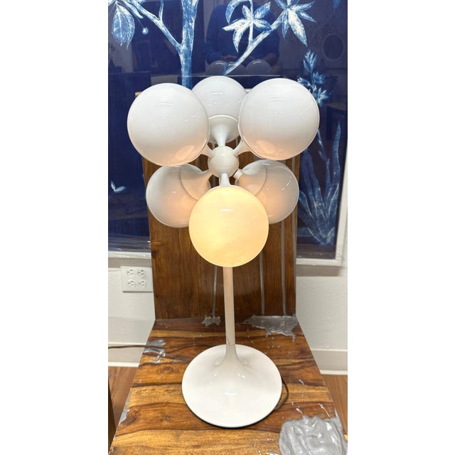 Mid-Century Modern Lightolier Atomic Sputnik Ball Table Lamp For Sale - Image 3 of 12