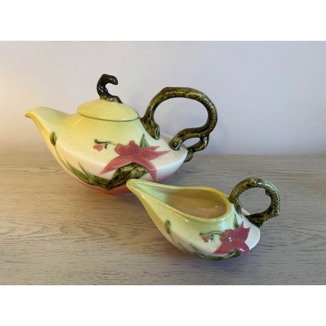 1950s Hull Woodland Art Pottery Tea Set- 5 Pieces For Sale - Image 10 of 11