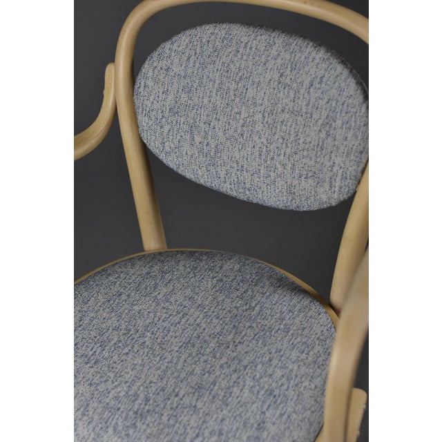 Blue Midcentury Modern Dining Bentwood Chairs from Gemla Möbler, 1970s, Set of 4 For Sale - Image 8 of 17