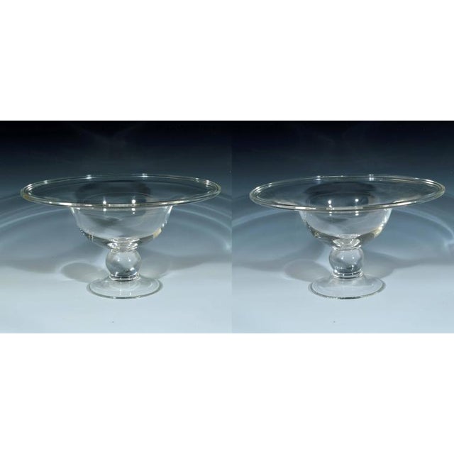 American Steuben Glass Footed Compotes A Pair Chairish