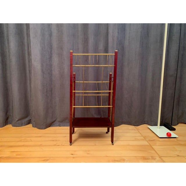 Wood Viennese Bookshelf in the style of Koloman Moser, Austria, 1900s For Sale - Image 7 of 13