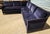 2010s Lillian August Blue Velvet Two-Piece Sectional Sofa For Sale - Image 5 of 9