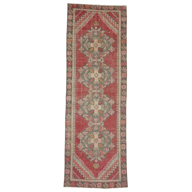 Vintage Turkish Konya Runner- 2′10″ × 8′6″ For Sale