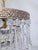 Hollywood Regency Vintage Hollywood Regency Floral Embossed Brass Tiered Waterfall Teardrop Chandelier For Sale - Image 3 of 10