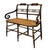 A fine Sheraton bench, a striking piece crafted circa 1815 in the American Fancy taste; faux grained in rosewood with...