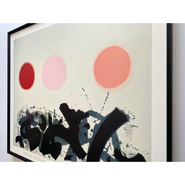 Adolph Gottlieb Foundation Vintage 1998 Abstract Expressionist Lithograph Print Framed Museum Poster " Apaquogue " 1961 For Sale - Image 14 of 16
