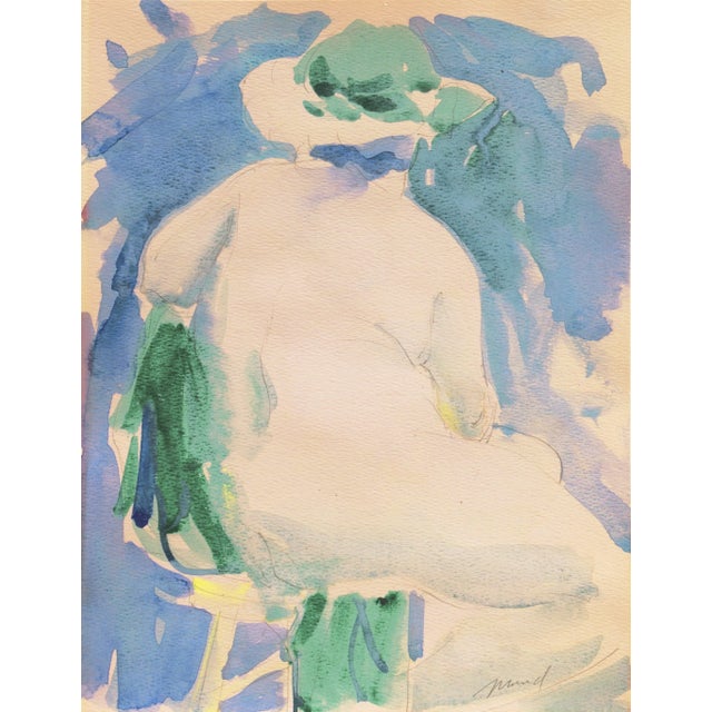 'Nude in a Green Hat' by Marvin Mund, San Francisco Impressionist Figural, Legion of Honor For Sale In Monterey, CA - Image 6 of 6