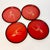 Mid-Century Modern Mid 20th Century Asian Chinoiserie Boho Chic Large Bakelite Coasters - Set of 4 For Sale - Image 3 of 8