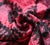 2020s Hand-Knotted Silk Velvet Ikat Lumbar Pillow - 16x24 Crimson & Plum For Sale - Image 5 of 8