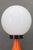 1970s Italian Space Age Lacquered Metal Table Lamp with Milk Glass, 1970s For Sale - Image 5 of 10