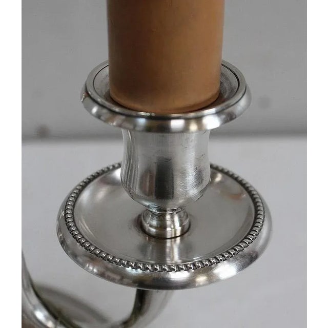 Louis XVI Silver-Plated Lamp For Sale - Image 18 of 18