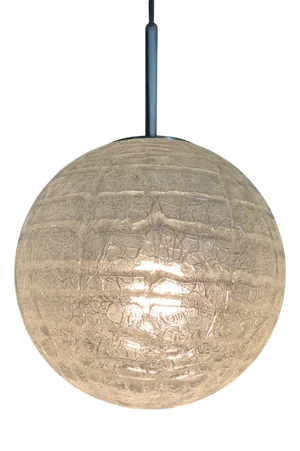 Glass Globe Pendant from Doria Leuchten, 1970s