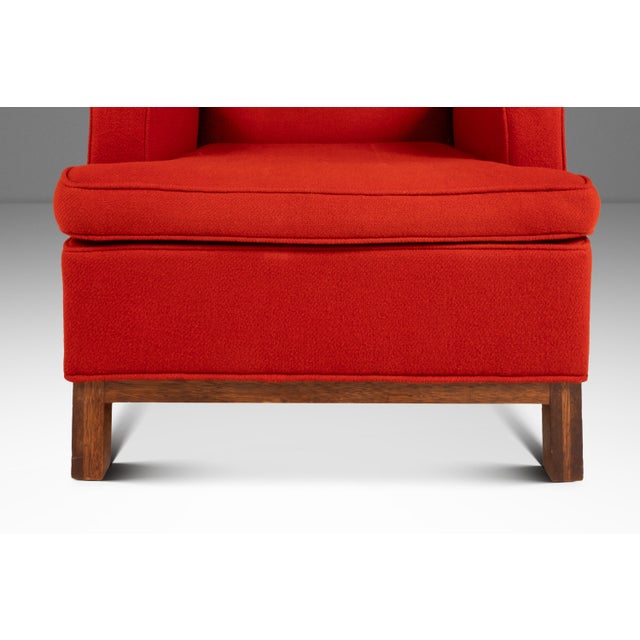 Red Neoclassical Revival Lounge Chair After the Casa Encantada Line by t.h. Robsjohn-Gibbings for Peterson Studios, Usa, C. 1960s For Sale - Image 8 of 18