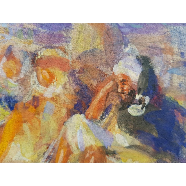 Dinet Etienne - Orientalist Scene - Gouache - Framed - Late 19th Century For Sale - Image 11 of 12