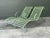 Vintage Regency Cast Aluminum Wave Chaise Lounge Chairs - A Pair For Sale - Image 10 of 12