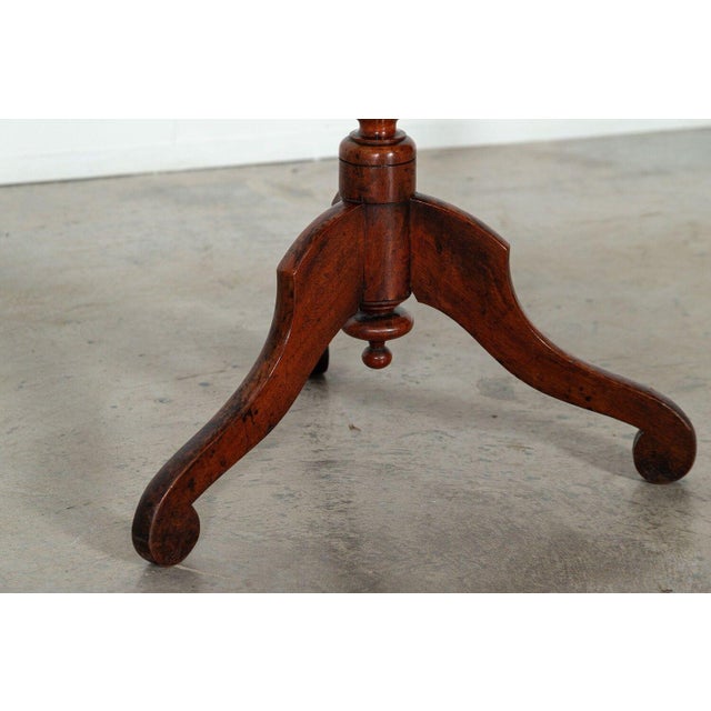 Antique Irish Cherry Bobbin Tea Side Table, 1780 For Sale - Image 6 of 14