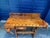 A solid maple workbench, probably dating from the 50's and manufactured by G. Christiansen, Chicago, with a wooden vise at...
