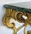 Wood Late 20th Century Italian Marble Top Painted Carved Console Table in Baroque Rococo Style For Sale - Image 7 of 11