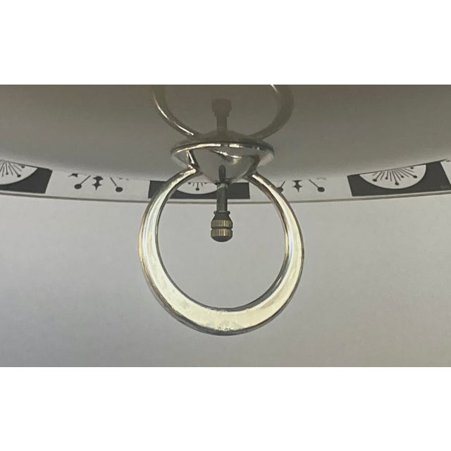 1950s 1950s Mid-Century Modern Lighting Extravaganza Chandelier With Glass Shade For Sale - Image 5 of 8