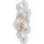 Modern Julie Neill for Visual Comfort Signature Gianna 21" Layered Sconce in Burnished Silver Leaf with Clear Glass For Sale - Image 3 of 13