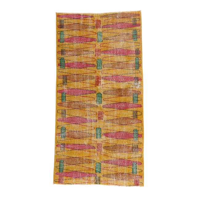 Zeki Muren Vintage Turkish Sivas Rug, 03'08 X 07'01 For Sale