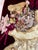 Late 20th Century Victorian Style Burgundy Velvet Christmas Stocking With Cherub, Lace & Tassels For Sale - Image 5 of 14