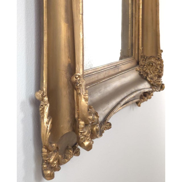 Glass Victorian Giltwood Mirror, u.s.a., 19th Century For Sale - Image 7 of 10