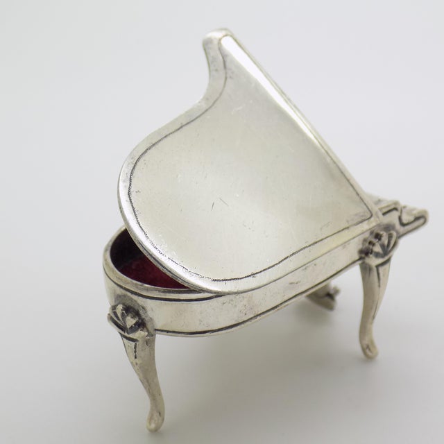 Vintage Italian Handmade Silver Piano Instrument Figurine, Tuscany, 1980s For Sale - Image 11 of 16