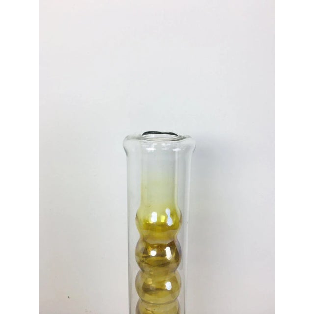 Mid-Century Modern Dual-Walled Borosilicate Glass Vase, 1970s For Sale - Image 4 of 5