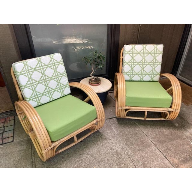 Our commanding 3-piece architectural rattan suite, including one three-seat sofa and two matching club chairs, is...