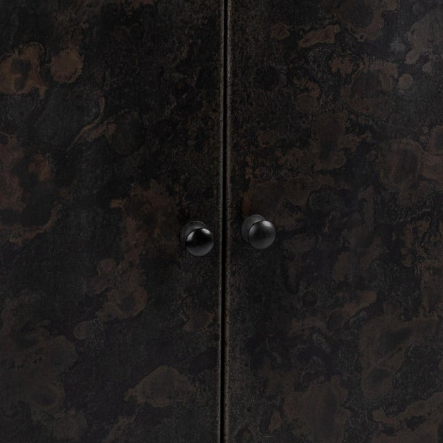 Contemporary Eclipse Iron Storage Cabinet For Sale - Image 3 of 7