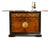Vintage Bernhardt Chinese Style Rolling Dry Bar Cabinet Buffet Sideboard For Sale