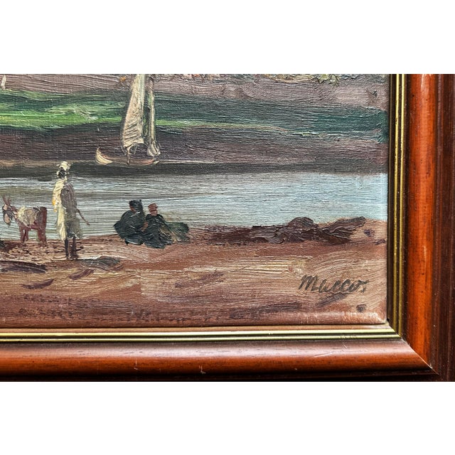 Georg Macco Aachen 1863 - 1933 Genoa Oriental Landscape Oil on canvas Signed lower right Size: 28 x 46 cm Frame: 37 x 55...