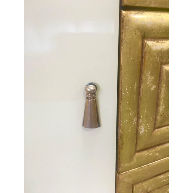 Cream Cream Lacquer Buffet by Johann Tapp for Gumps, Circa 1940 For Sale - Image 8 of 11